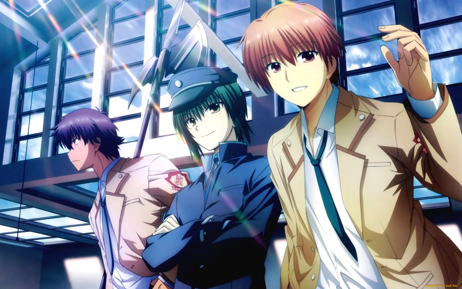 Обои Angel Beats Аниме Angel Beats!, обои для рабочего стола, фотографии  angel, beats, аниме Обои для рабочего стола, скачать обои картинки заставки  на рабочий стол.